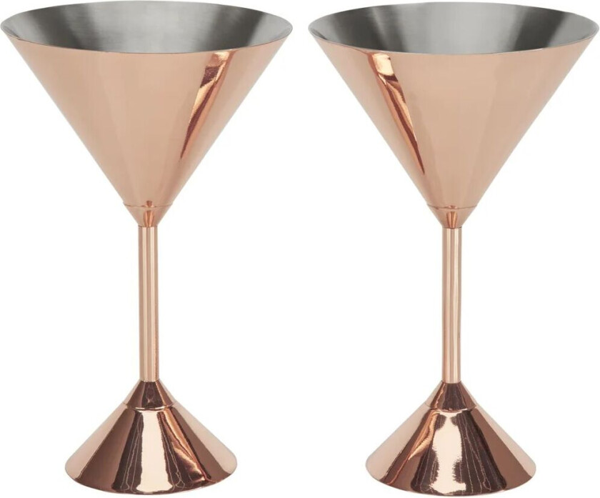 Plum martiniglass 16 cl 2-pakning Copper