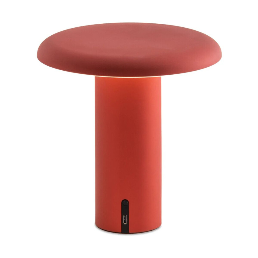 Takku portabel bordlampe 19 cm Anodized red