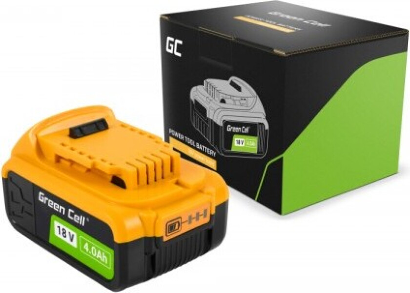 Green Cell batteri for DeWalt XR elektroverktøy 18V 4Ah batteri for DCB182