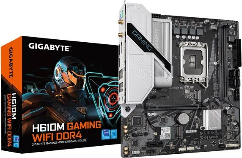 H610M GAMING WIFI DDR4 Hovedkort - Intel H610 - Intel LGA1700 socket - DDR4 RAM - Micro-ATX