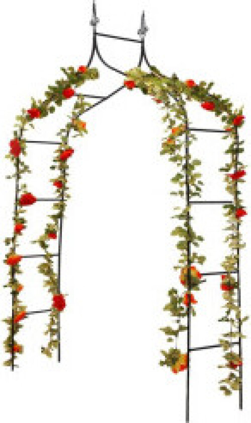 Pergola GARDEN buet metallstige for blomster, roser, vinranker, 150x240 cm