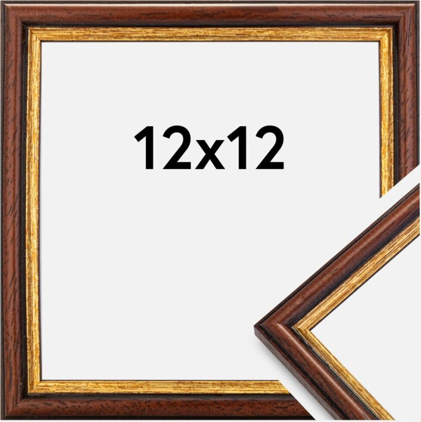 Ramme Horndal Akrylglass Brun 12x12 Cm