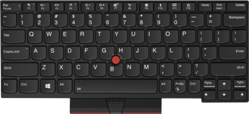 01YP212, Tastatur, Tysk, Bakgrunnsbelyst tastatur, Lenovo, Thinkpad X280