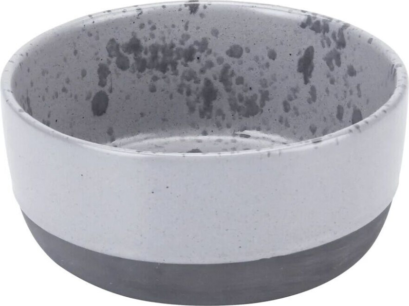 Aida Raw skål Ø13,5 cm grå med prikker