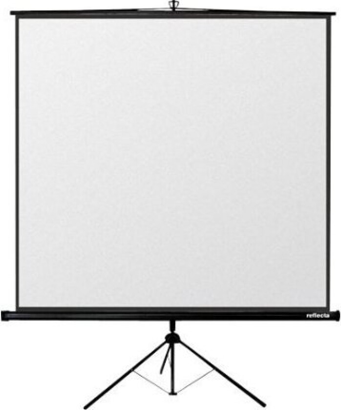 Reflecta CrystalLine Tripod - Projeksjonsskjerm med tripod - 86.9 (220.6 cm) - 1:1 - Matte White - lysehvitt