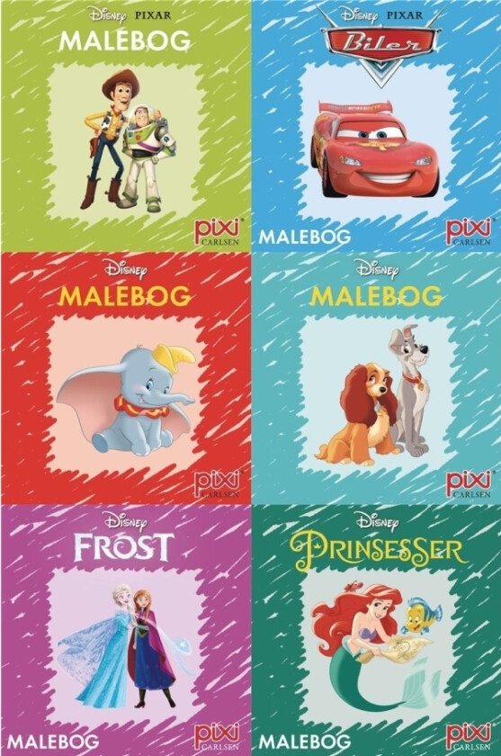 Krea Pixi®-serie 3: Disney-malebøger (kolli 48) Disney Walt Disney Studio