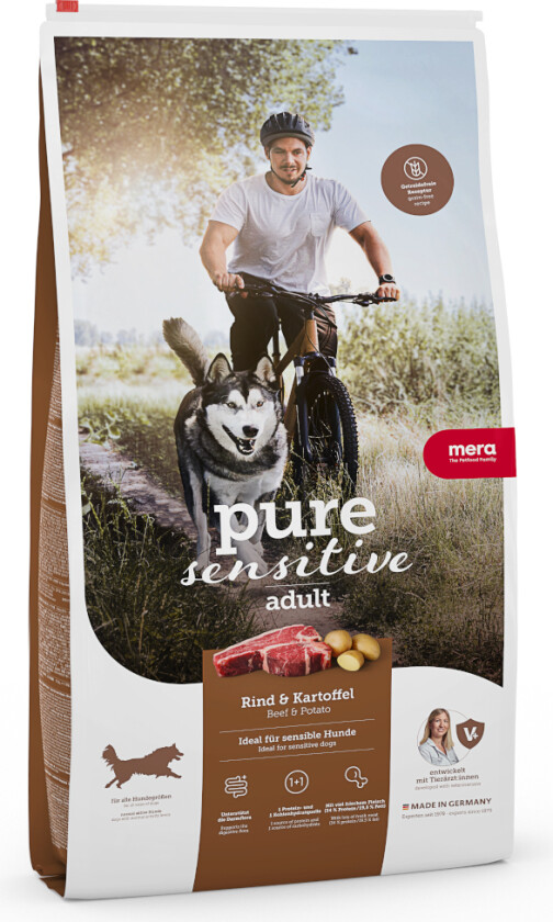 mera pure sensitive okse og potet - 12,5 kg