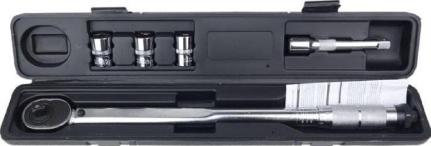 Momentnøkkel med pipe 17 mm 19 mm 21 mm 40-210 nm amio-02407