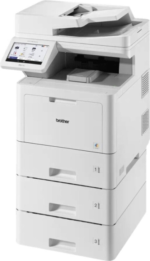 MFC-L9670CDNTT - Multifunksjonsskriver - farge - laser - A4/Legal (medie) - opp til 40 spm (kopiering) - opp til 40 spm (trykking) - 1620 ark - 33.6 kbps - USB 2.0, Gigabit LAN, NFC, USB 2.0 vert
