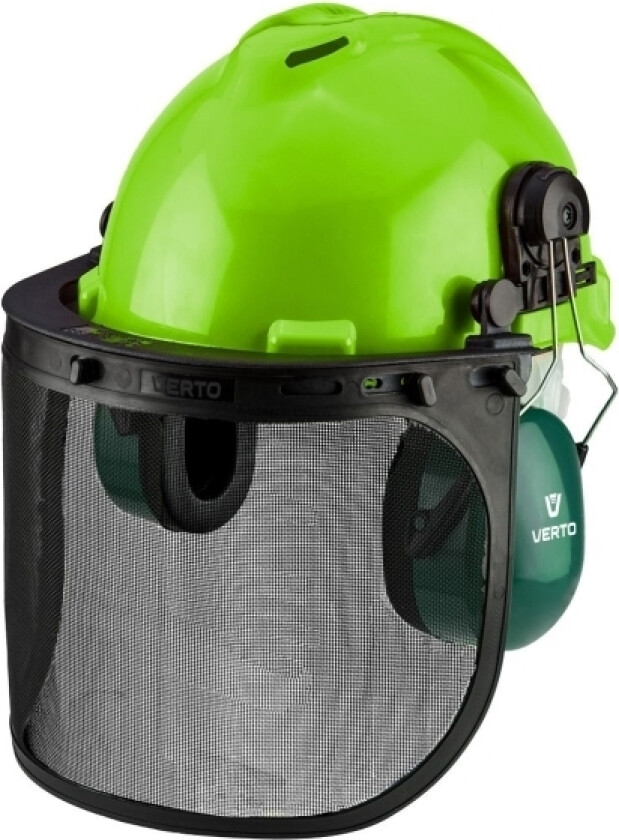 Verto 97H300, Hjelm, Agriculture, Sort, Grønn, ABS, 25,7 dB