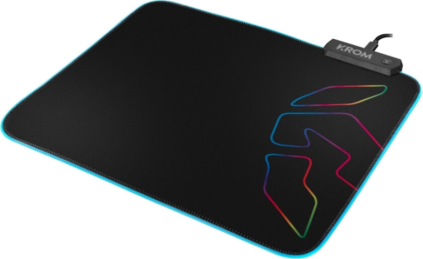 KROM Knout RGB - Musematte - med RBG-belysning - svart