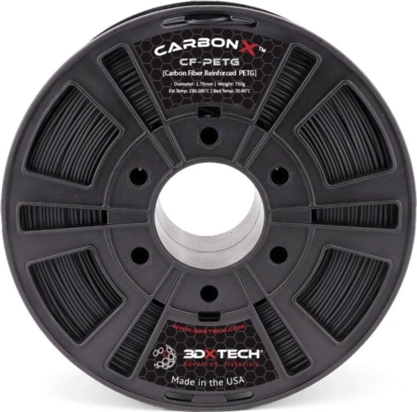 PTG2010750BK0 3DXSTAT Conductive ESD Filament PETG kemisk bestandig, lugtsvag 1.75 mm 750 g Sort 1 stk