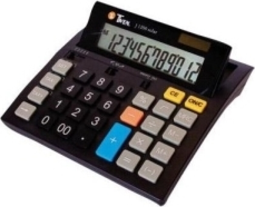 J 1200 Bordlommeregner Sort Display (indstil): 12 solcelle-drift, Batteridrevet (B x H x T) 141 x 25 x 151 mm