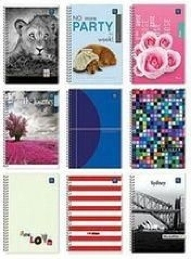 INTERDRUK Interprint Circle notatbok A5/160 kvadratiske ark