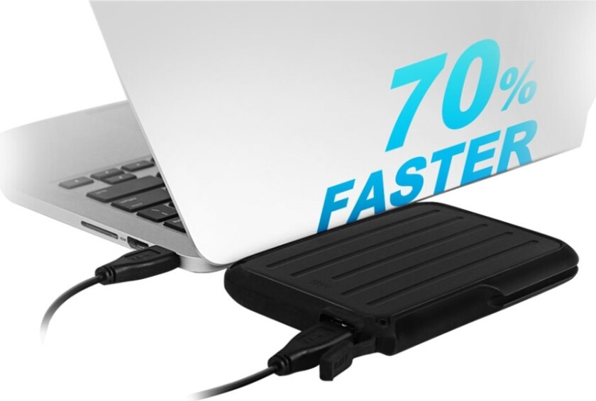 Armor A66 - Harddisk - 1 TB - ekstern (bærbar) - 2.5 - USB 3.2 Gen 1 - svart