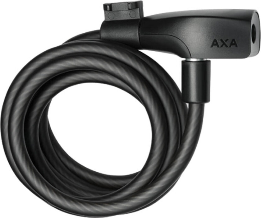 Cable Resolute 8 - 180 Cable lock Mat black, AXA Resolute 8-180 is a standard cable lock, suitable for short term parking at places where the risk