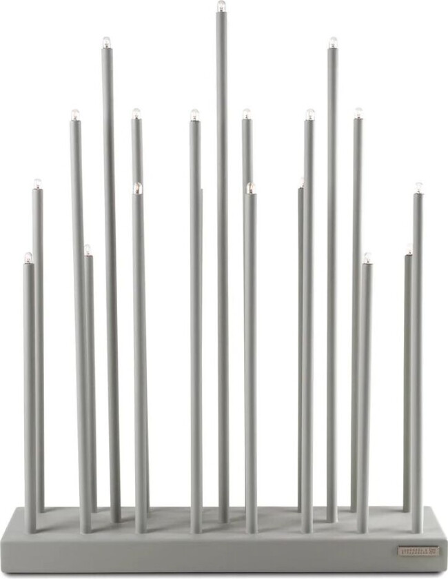 Bilde av elektrisk lysestake lysegrå