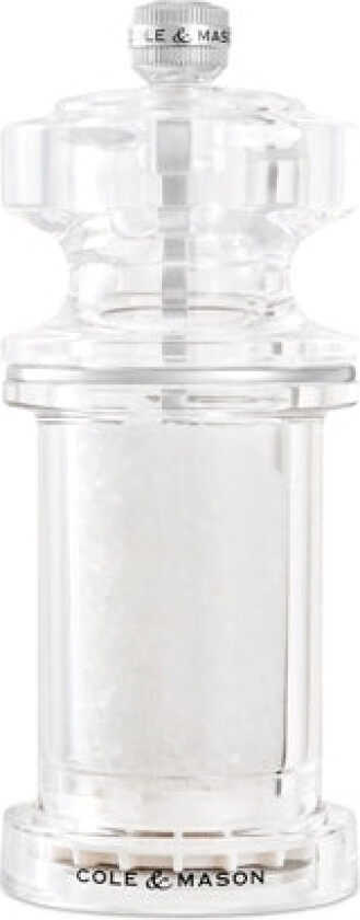 605, Saltkvarn, 605 ml, Transparent, Akryl, Rostfritt stål, Keramiska, Salt