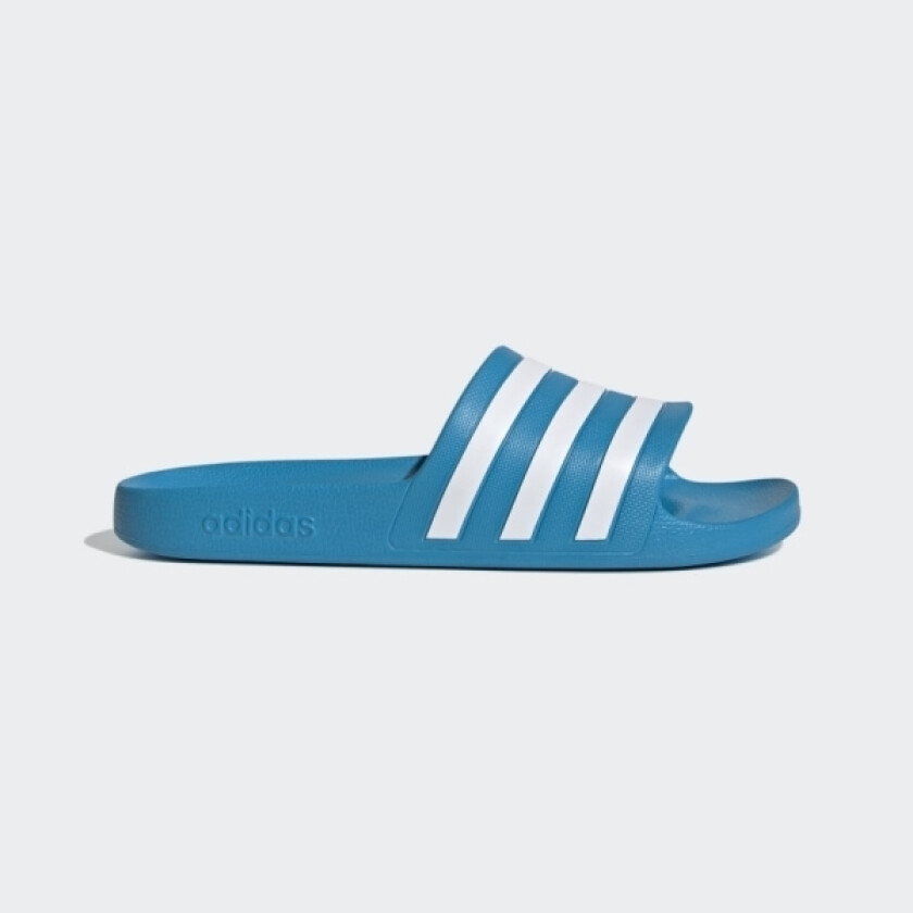 Adilette Aqua Slides, Unisex, Voksen, Slipperser, Blå, Hvit, Etylen-vinylacetat (EVA), Etylen-vinylacetat (EVA)