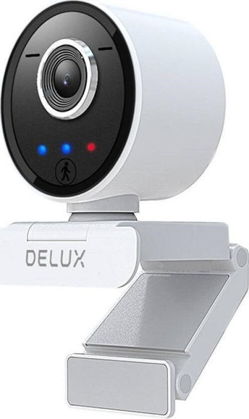 Smart webcam with tracking and built-in microphone Delux DC07 (white) 2MP 1920x1080p