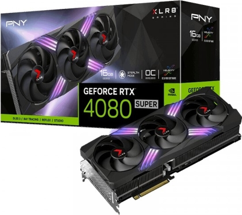 GeForce RTX 4080 SUPER 16GB XLR8 EPIC-X RGB graphics card