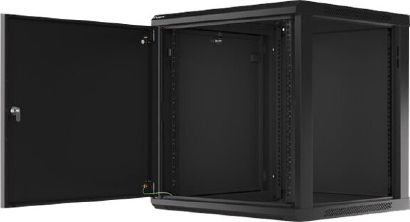 WF01 Series - Rack skap - flatpakke - veggmonterbar - svart, RAL 9004 - 12U - 19