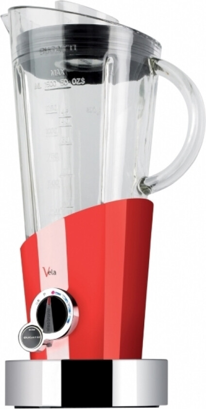 Italy Vela, Bord juicepresse, Pulsfunksjon, Isknusing, 500 W, Rød, Rustfritt stål, Gjennomsiktig