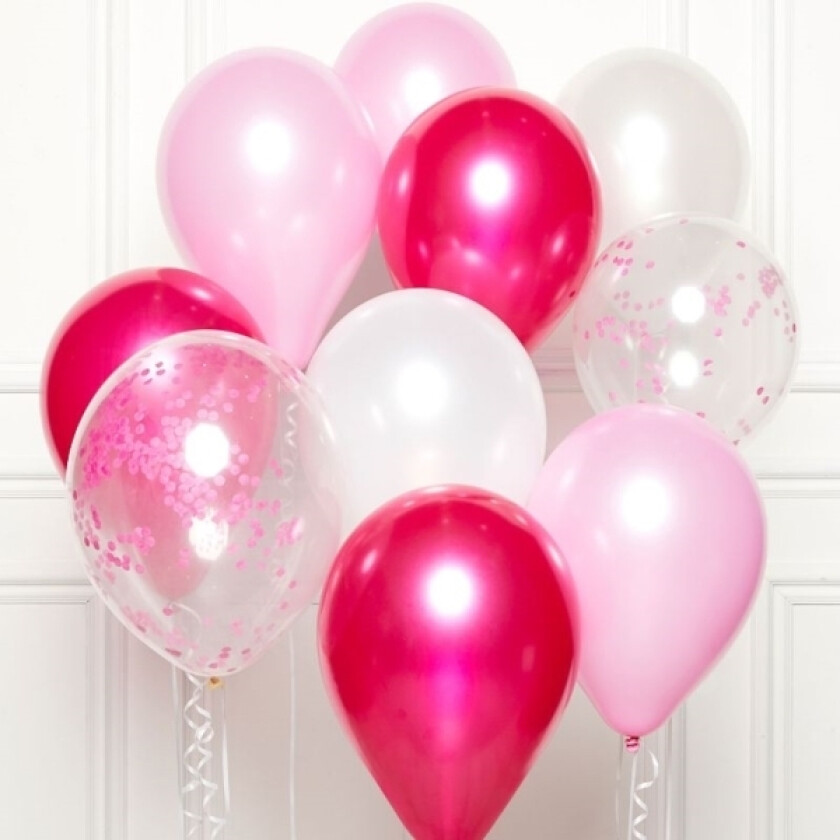 Pink ballon buket