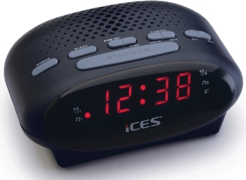 Ices ICR-210, Ur, FM, PLL, LED, 1,52 cm (0,6), sortering, 3 V