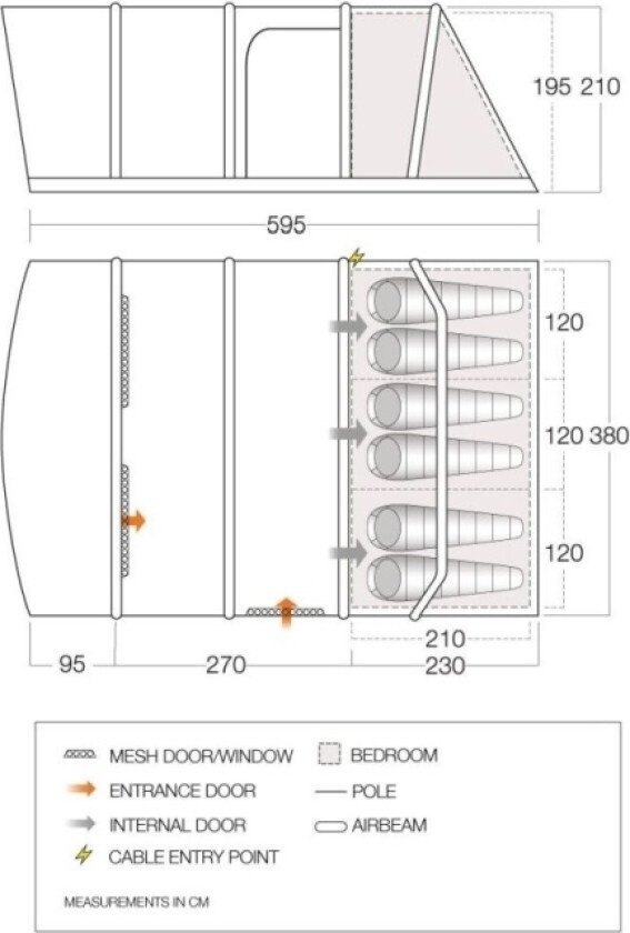 VANGO AETHER 600XL TELT MAROKKANSK BLÅ
