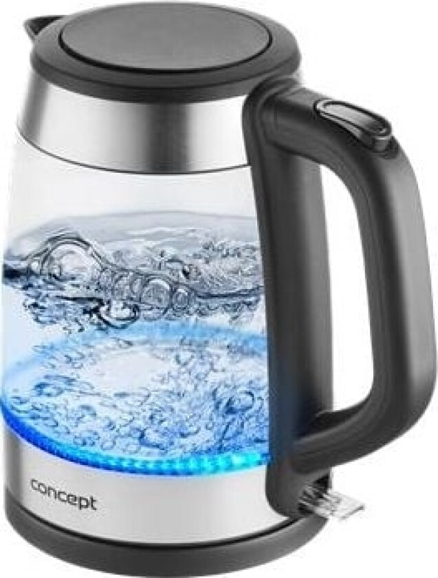 RK4150, 1,7 l, 2200 W, Sort, Rustfritt stål, Glass, Rustfritt stål, Vannivåindikator, Trådløs