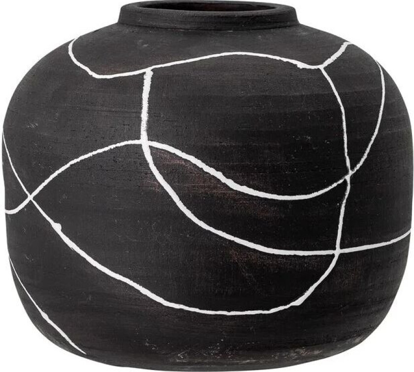 Niza vase terrakotta 16,5 cm Svart