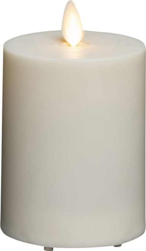 1634-115 Blokklys krem, varmhvit, LED 7,6x13 cm