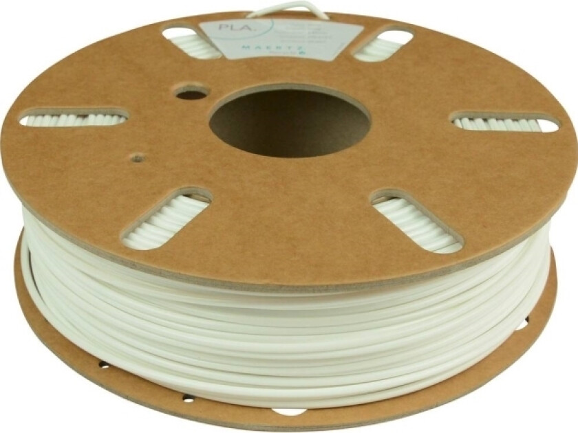 PMMA-1000-003 Polyactic-Acid Filament PLA-plast 1.75 mm 750 g Hvid 1 stk
