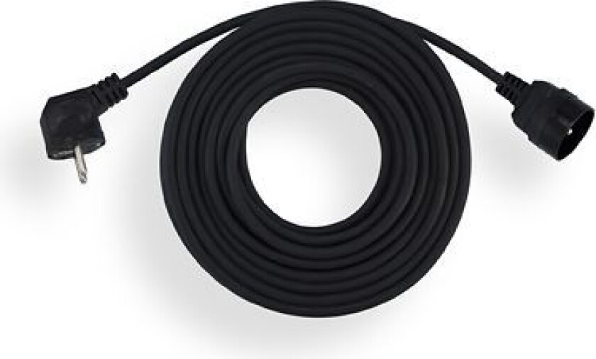 Elgotech Skjøteledning 1-kontakt m/u 20m /H05RR-F 3G1.5/ PS-1020G-1.5