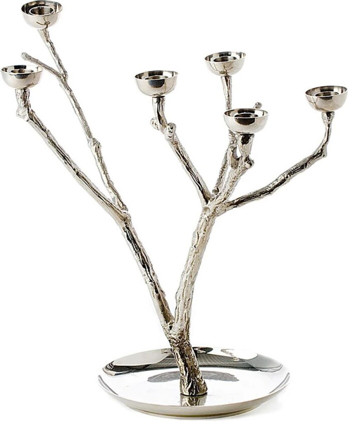 Twiggy lysestake S 35 cm Sølv