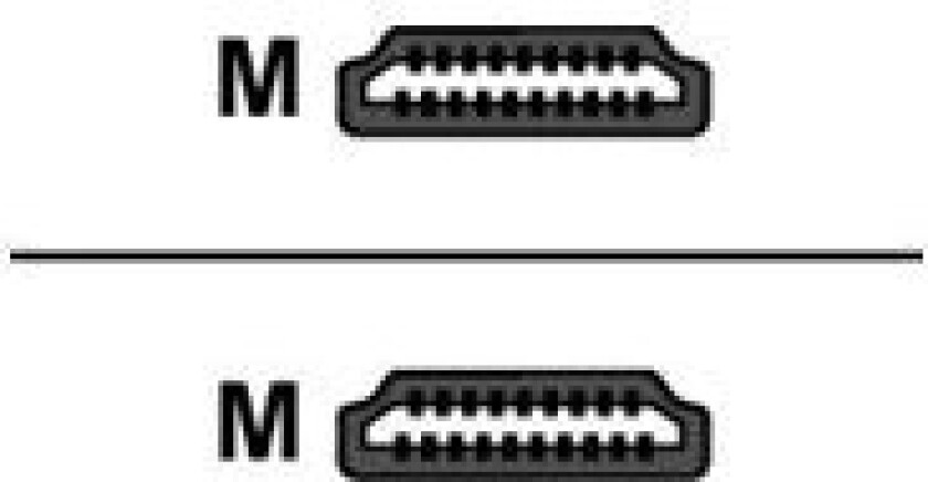 Delock High Speed Hdmi With Ethernet - Hdmi-Kabel Med Ethernet - Hdmi Hann Til Hdmi Hann - 1 M - 90°-Kontakt