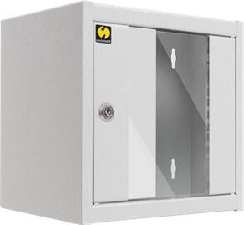 - Rack skap - veggmonterbar - grå - 4.5U - 10