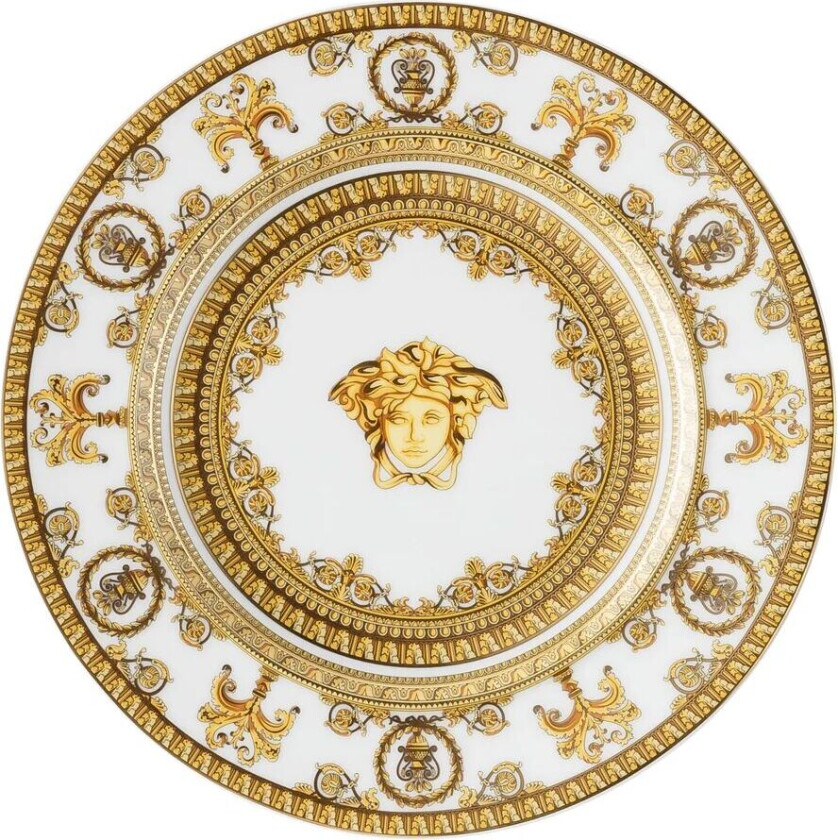 I love Baroque tallerken Bianco