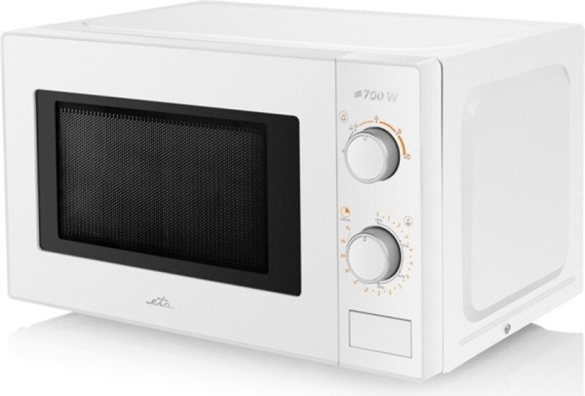 ETA020990000, Benkeplate, Solo mikrobølge ovn, 20 l, 700 W, Rotasjon, Hvit