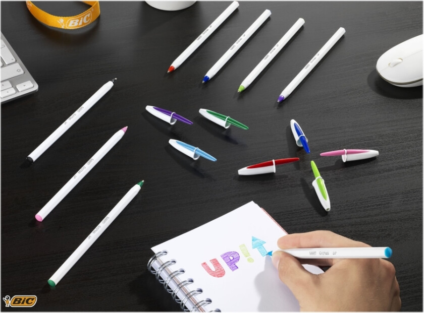 Cristal UP - Kulepenn - svart - 1.2 mm (en pakke 20)