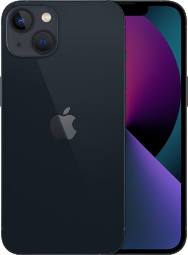Iphone 13 - 5G Smartphone - Dobbelt-Sim / Internminne 256 Gb - Oled-Display - 6.1" - 2532 X 1170 Piksler - 2X Bakkameraer 12 Mp, 12 Mp - Front