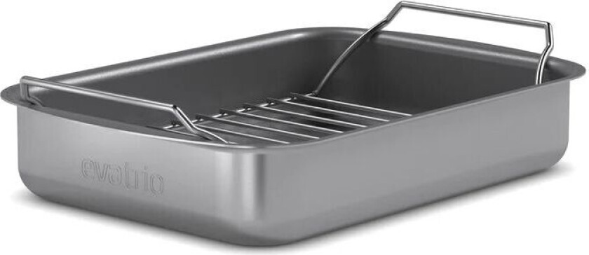 Eva Trio Professional langpanne med rist 19,5 x 28,5 cm