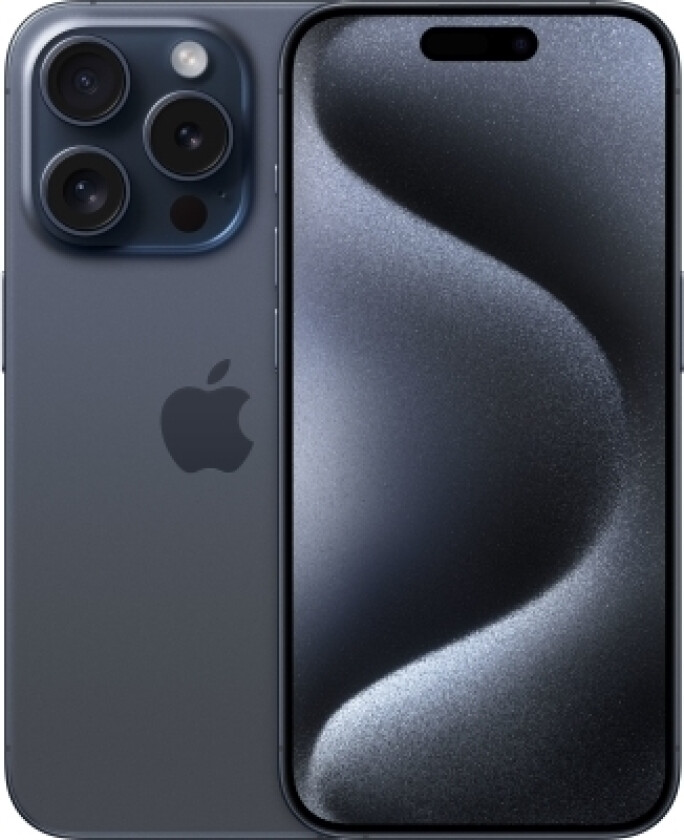 iPhone 15 Pro , 15,5 cm (6.1"), 2556 x 1179 pixlar, 256 GB, 48 MP, iOS 17, Titan, Blå