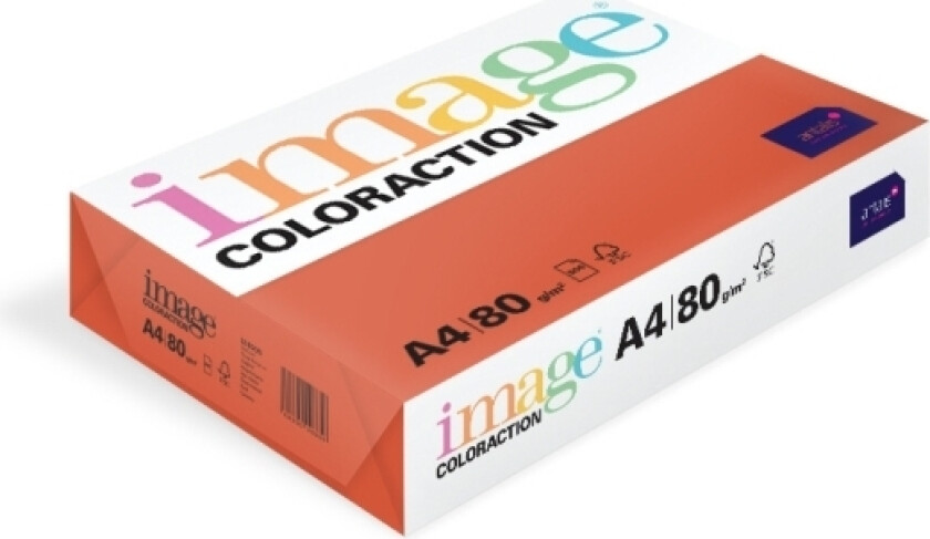 Bilde av Kopipapir Image Coloraction A4 80g London Dark red 500ark/pkt