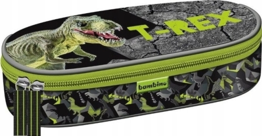 MAJEWSKI pennal oval pennal med klaff PCL-01 T-Rex