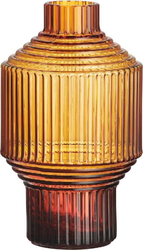 Bilde av Pavilion vase Ø80x134 mm Mørk ravfarget