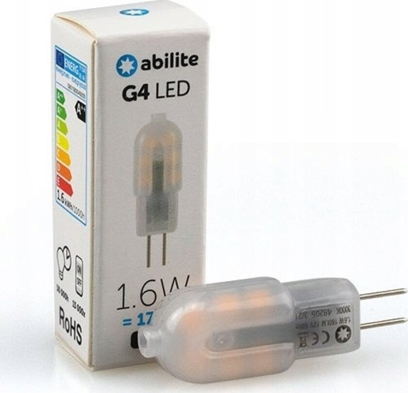 Abilite LED-Pære ABILITE STICK WARM G4 1,6W 12V 160LM