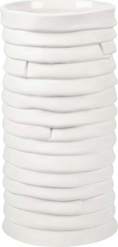 Ribbon vase large 20 cm Offwhite
