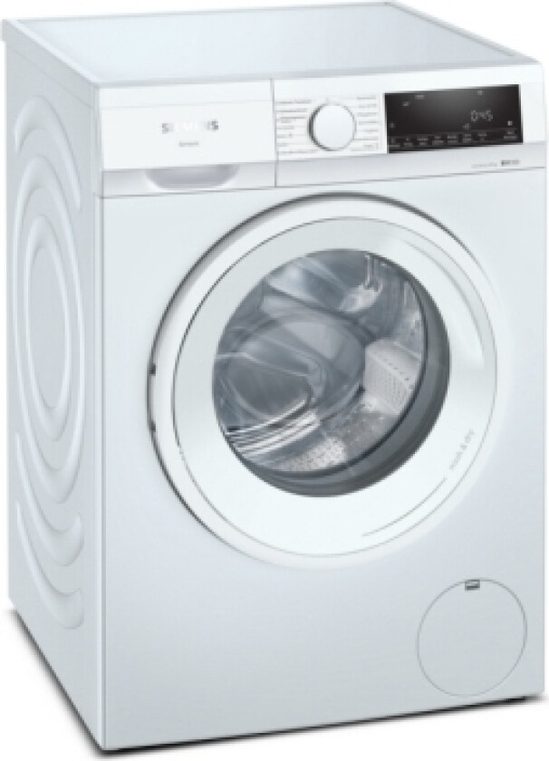 iQ300 WN34A141, Frontmatet, Frittstående, Hvit, Venstre, Hvit, Knapper, Rotasjon